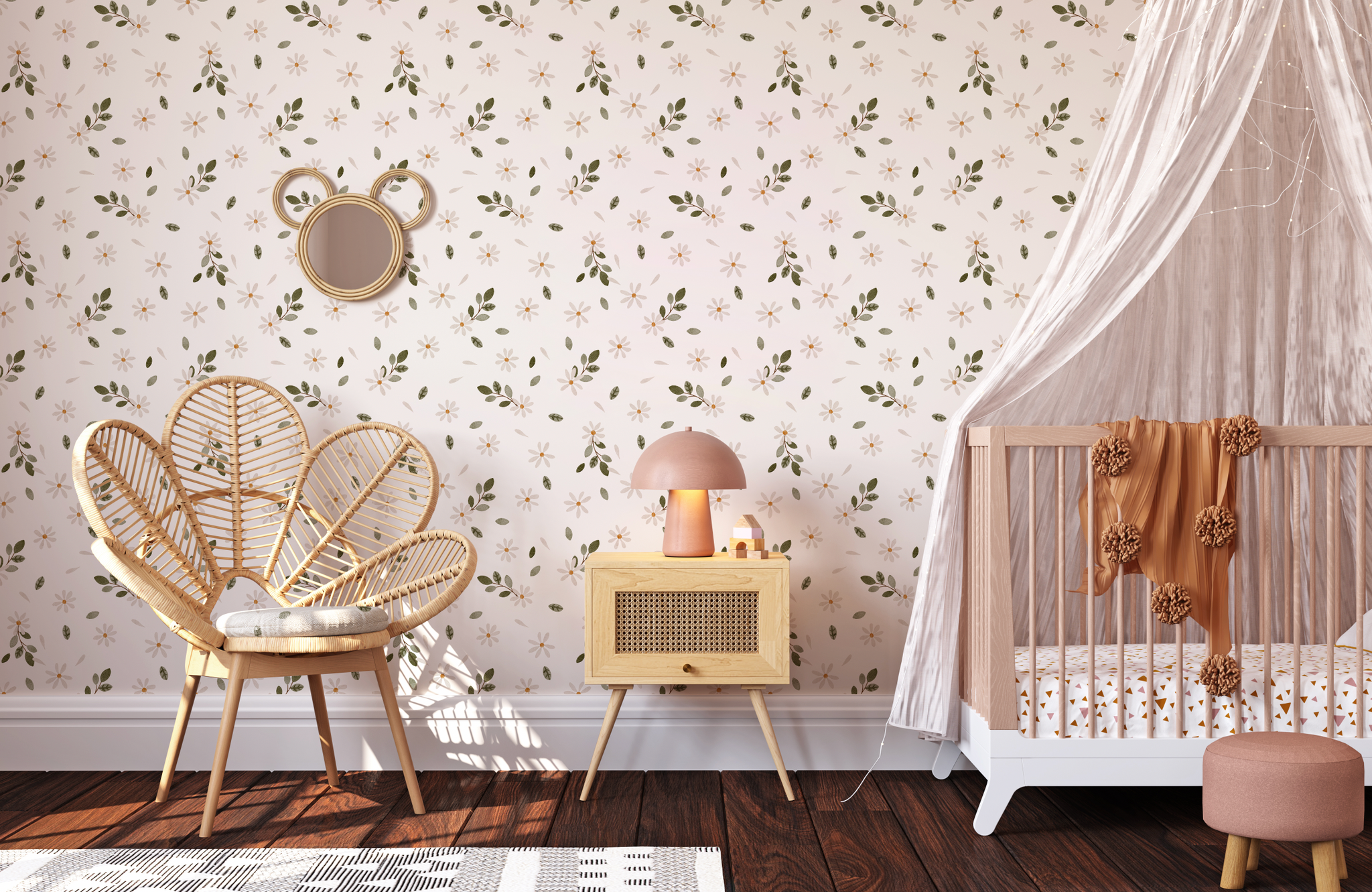 Flower Wallpaper for a Kids Room  Petit  Small